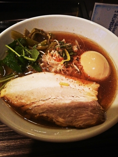 「味玉鯵ニボそば(醤油)」@志奈そば 田なかの写真