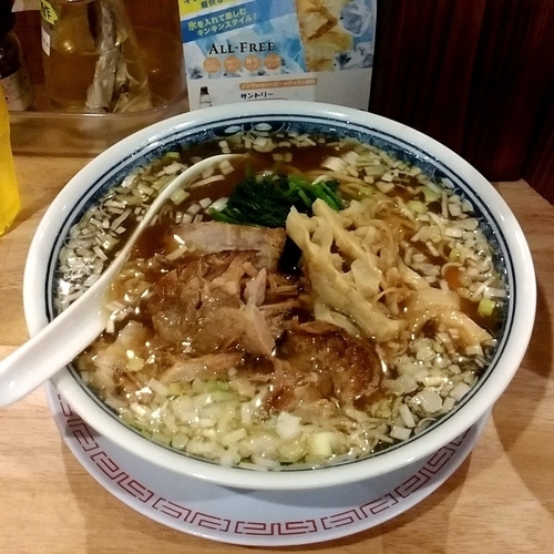 「中華そば+煮干飯」@むたひろ食堂の写真