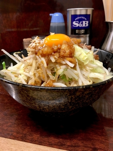 「汁なしラーメン」@ラーメン二郎 めじろ台店の写真