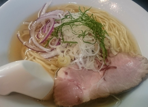 「中華そば（塩、冷やし）＋和え玉（塩、冷やし）」@麺処 晴の写真