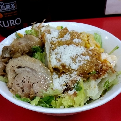 「【限定】冷やしまぜそば＋肉増し」@ラーメン一心の写真