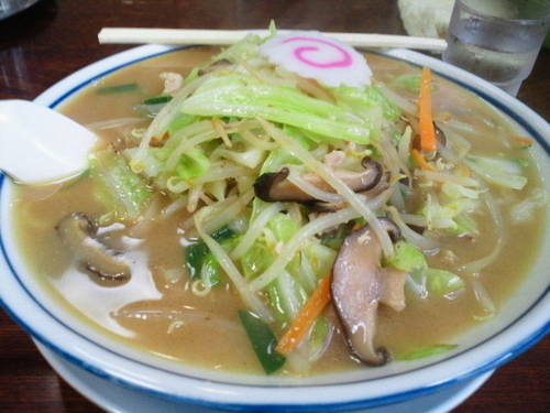 「しいたけ味噌ラーメン大盛 780円」@まるた食堂の写真