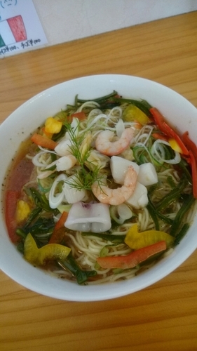 「海の幸のイタリアン  ９００円」@濃厚ラーメン じゅんの写真