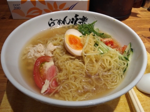 「冷製昆布鳥塩らーめん」@利尻らーめん 味楽 新横浜ラーメン博物館店の写真
