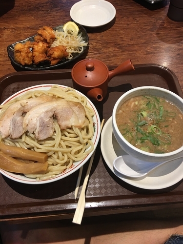 「魚極老つけ麺500g」@博多とんこつ 天神旗の写真