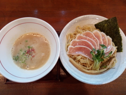 「美白白湯つけ麺」@麺ゃ しきの写真