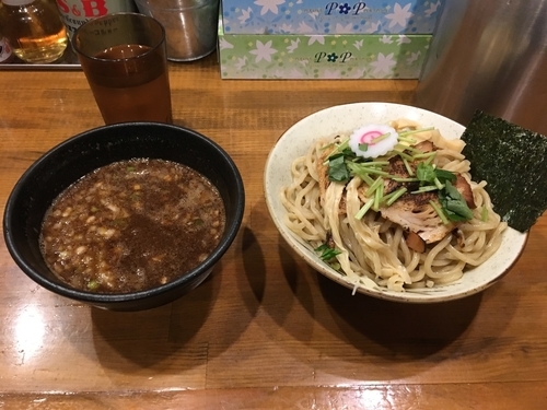 「濃厚魚介つけ麺 大盛 穂先メンマ」@馳走麺 狸穴の写真