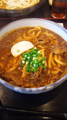 「牛カレーうどん大盛り(辛口)」@こんぴら茶屋の写真