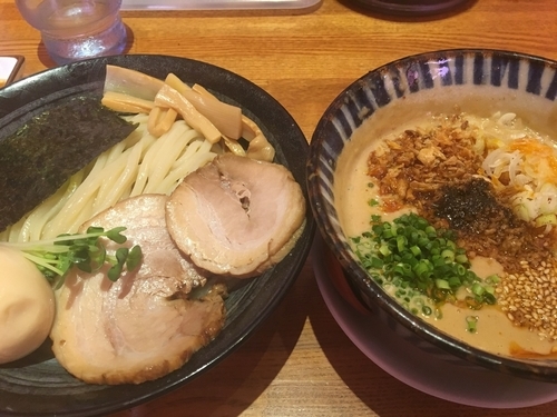 「坦々つけそば900円」@味箪笥の写真