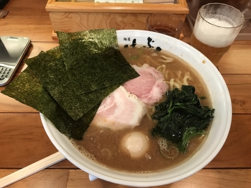 「W味玉ラーメン」@横浜家系 麺屋はやぶさの写真