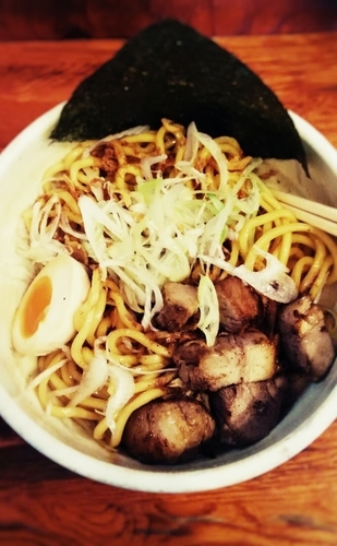 「汁なし」@らーめん 破顔の写真