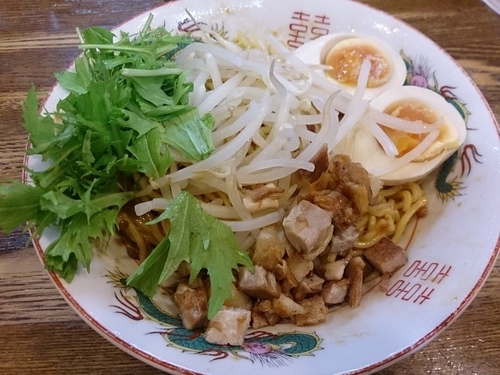 「７月限定  ピリ辛冷やし混ぜ麺」@らあめん 寸八 総本店の写真