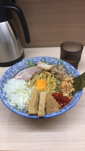 「カレーまぜそば」@狼煙 大宮店の写真