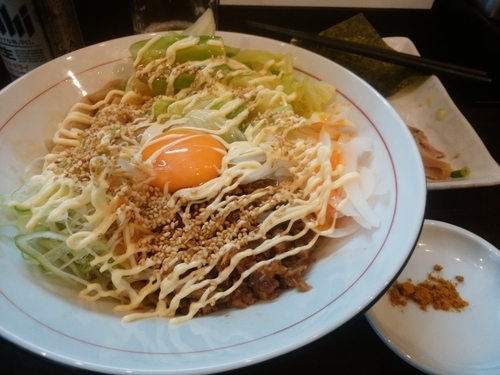 「まぜそば」@麺 ひばりの写真