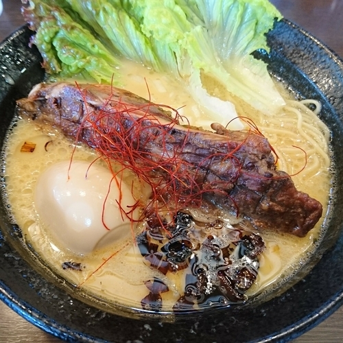 「特製上カルビらぁめん990　※替玉1つ無料」@濃厚道場 幸手本部の写真