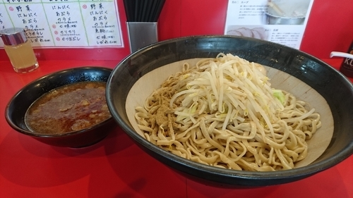 「辛いつけ麺 大 半熟玉子 魚粉」@麺屋 桐龍の写真