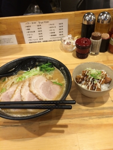 「味噌チャーシュー ランチ ミニチャーシュー丼」@ぼっけもんの写真