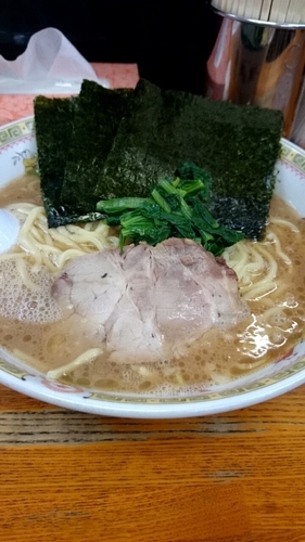 「のりラーメン(中盛)」@横浜ラーメン厨房 うえむらやの写真