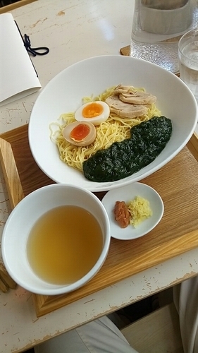 「磯香るしおつけ麵（中盛・週替わり夏メニュー）８５０円」@ハナウタ。の写真