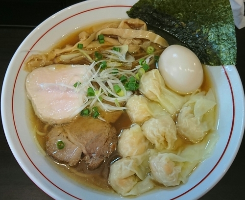 「【限定】ワンタン麺 ￥900」@麺 ひばりの写真