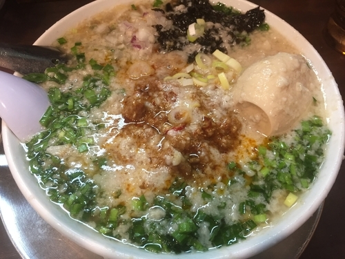 「ニラ肉味噌ラーメン 大脂 クーポン卵」@らーめん潤 亀戸店の写真