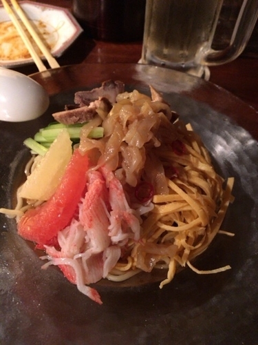 「冷やし中華」@麺・DINING 毘沙門天の写真
