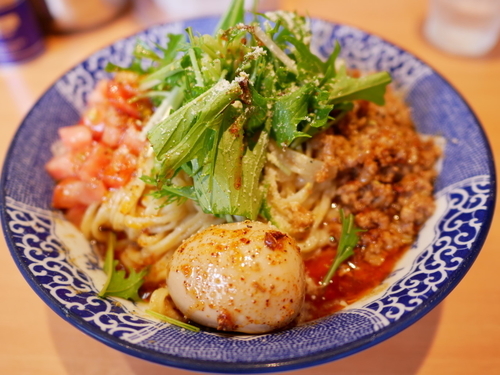 「冷やし汁なし担々麺 サービス大盛」@中華そば 虎桜の写真