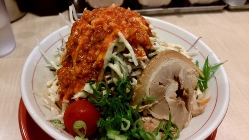 「【期間限定】冷やし中華（ガリマヨ辛脂）」@替玉千里眼 志木店の写真