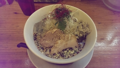 「鯛にぼ冷しそば、大盛」@辛っとろ麻婆麺 あかずきんの写真