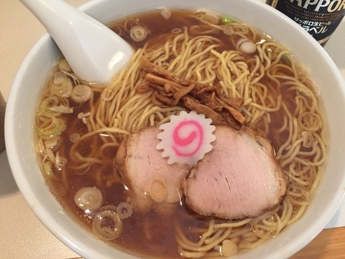 「中華そば 濃いめカタメ脂多め」@赤坂味一 亀戸店の写真