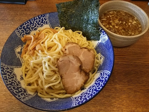 「【限定】魚介豚骨つけ麺　（大盛り：サービス券）」@のんべえ食堂 天火の写真