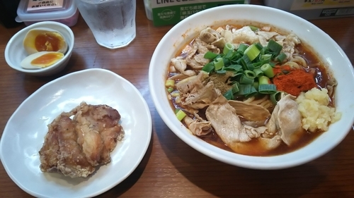 「冷やし醤油肉そば～さっぱり冷しゃぶのせ～」@辛口炙り肉ソバ ひるドラ 鶴橋店の写真