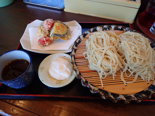 「【期間限定】小麦もりそばと茄子のはさみ揚げ」@南部屋 路ばたの写真