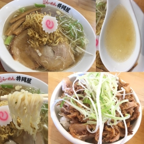 「生姜中華そば +チャーシュー丼」@佐野ラーメン 井岡屋 真岡店の写真