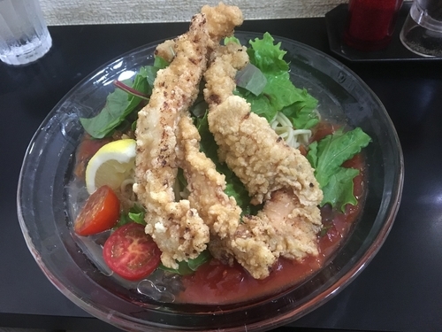 「（限定）冷やしトマト麺」@自家製麺SHINの写真