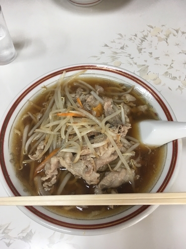 「肉そば」@万福の写真