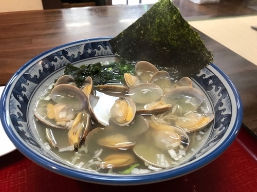 「【限定】黒あさりラーメン 1,100円」@天然だしラーメン 潮の音の写真