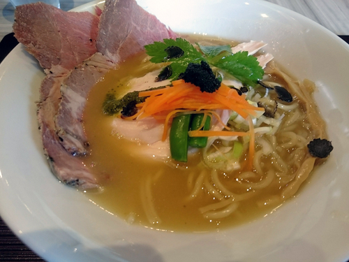 「鶏と水(濃厚)特製盛」@つくばらーめん 鬼者語 -オニモノガタリ-の写真