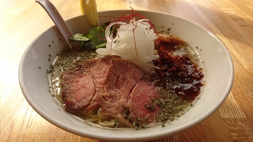 「【限定】冷し塩ソバ」@湖麺屋 Reel Cafeの写真