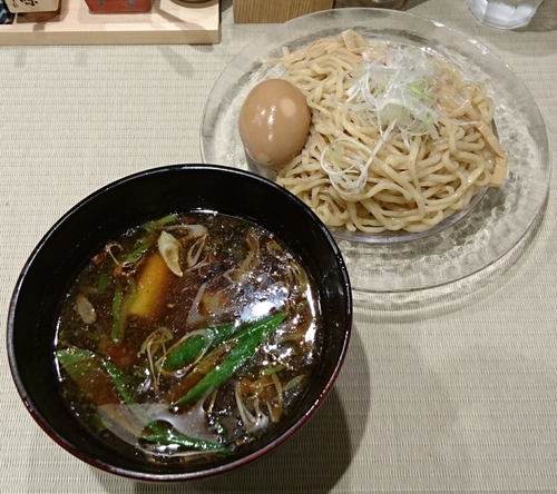 「鴨汁つけそば＋煮卵」@らーめん 鴨to葱の写真
