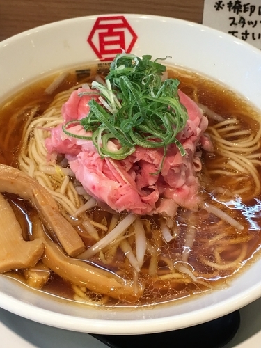 「肉汁中華ソバ（醤油）」@百年本舗 秋葉原総本店の写真