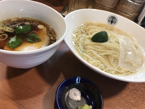 「鶏醤油つけそば」@らぁ麺とうひちの写真