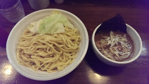 「四種の魚のつけめん、特盛」@『   』（無銘）の写真