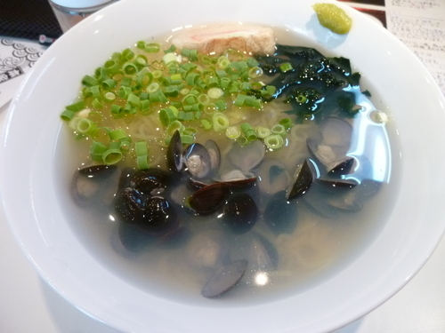 「冷やししじみラーメン」@青森 十三湖 本家しじみらーめん 東京秋葉原店の写真