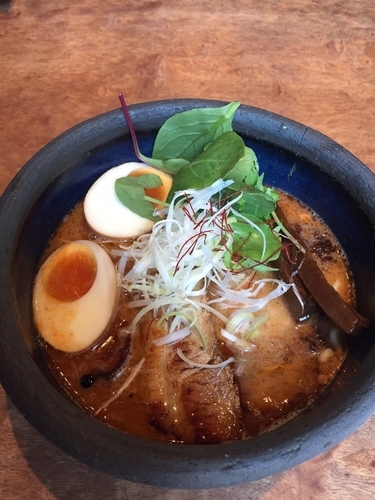 「特製海老ポタらぁめん」@俺の創作らぁめん 極や 上野広小路店の写真