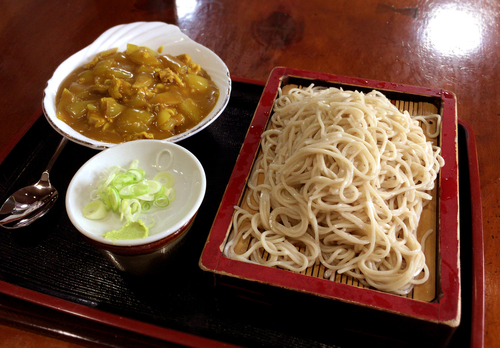 「カレーライス・もりそばセット(800円)」@そば処 桝屋の写真