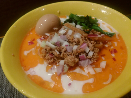 「【季節限定】冷やし豆乳担担担麺800円」@らーめん 惠本将裕の写真