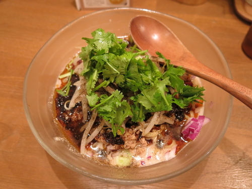 「冷やしタンタン麺：900円」@鶏ポタラーメン THANK お茶の水の写真