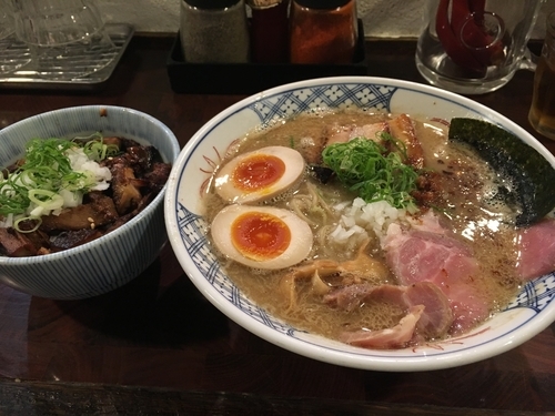 「特製らーめん&炙りちゃーしゅー丼」@麺や 庄のの写真