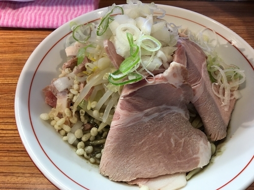 「限定 冷ニボまぜそば 中 850円 ガリマヨ」@niboの写真